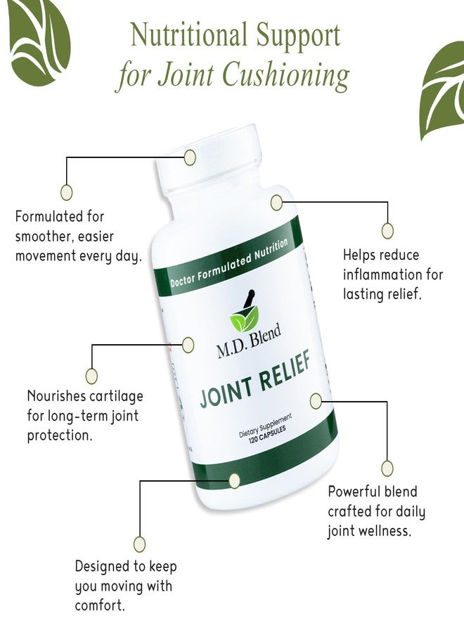 M.D. Blend M.D. Joint - Experts Formulated Supplement - Joint Supplements for Women & Men, Knees, HIPS, Ankles, Collagen, Hydrolyzed, Glucosamine Chondroitin MSM, BioPerine, Turmeric - 120 Capsules (Pack of 1) - Image 5